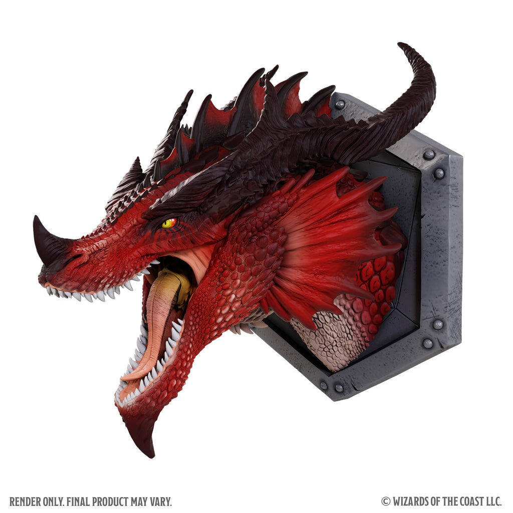 D&D: Replicas of the Realms Trophy Plaque - Red Dragon 12"