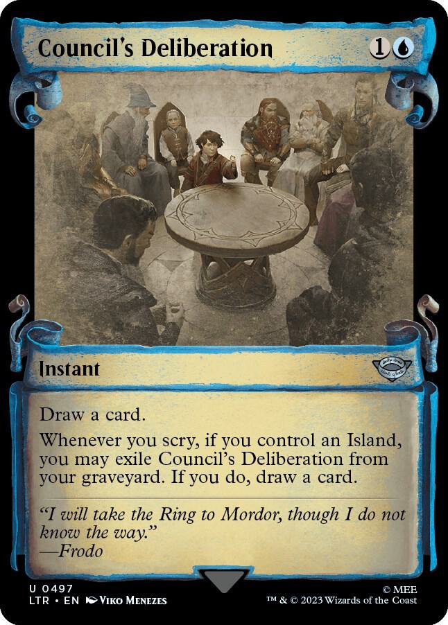 Council's Deliberation [#0497 Showcase Scrolls] (LTR-U-Foil)
