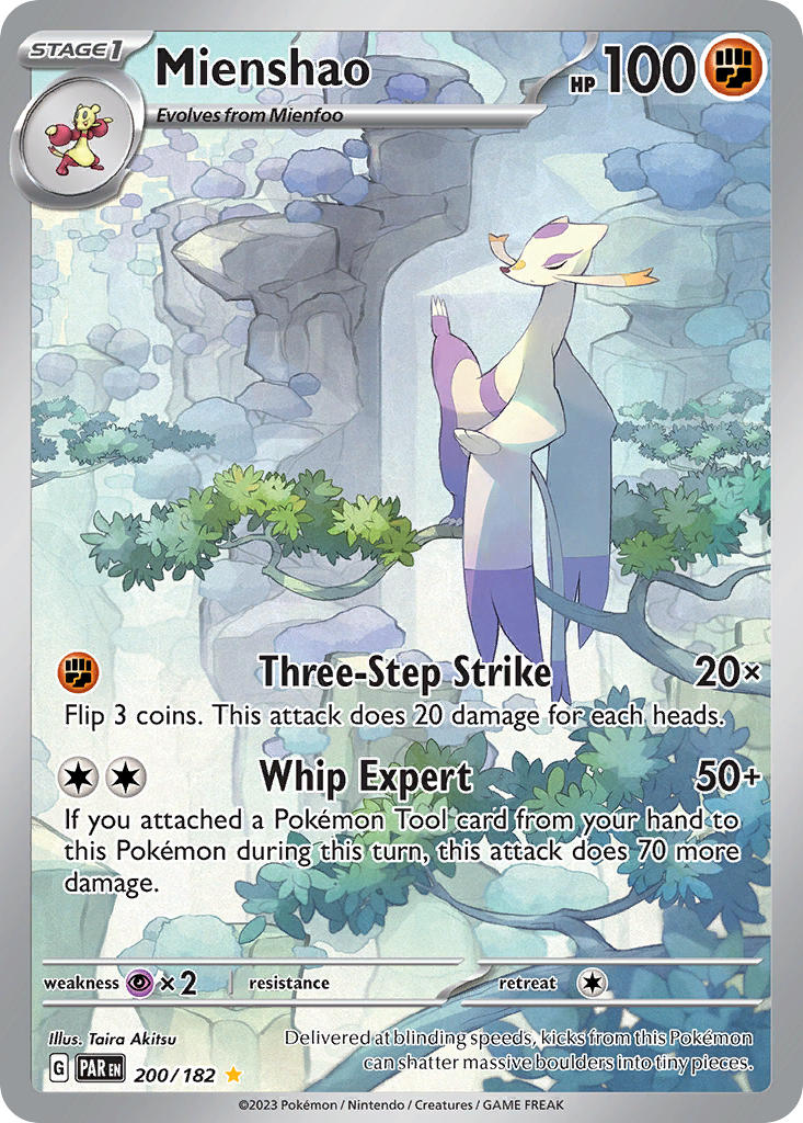 Mienshao - 200/182 (PAR) Illustration Rare - Near Mint Holofoil