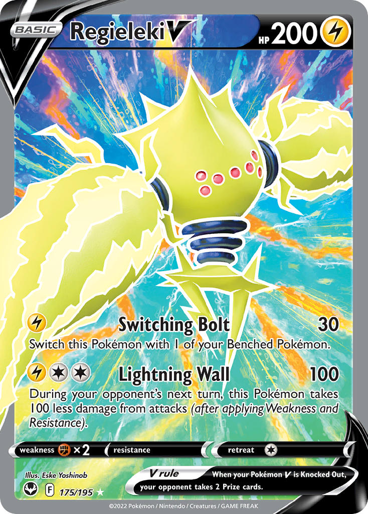 Regieleki V (Full Art) - 175/195 (SWSH12) Ultra Rare - Near Mint Holofoil