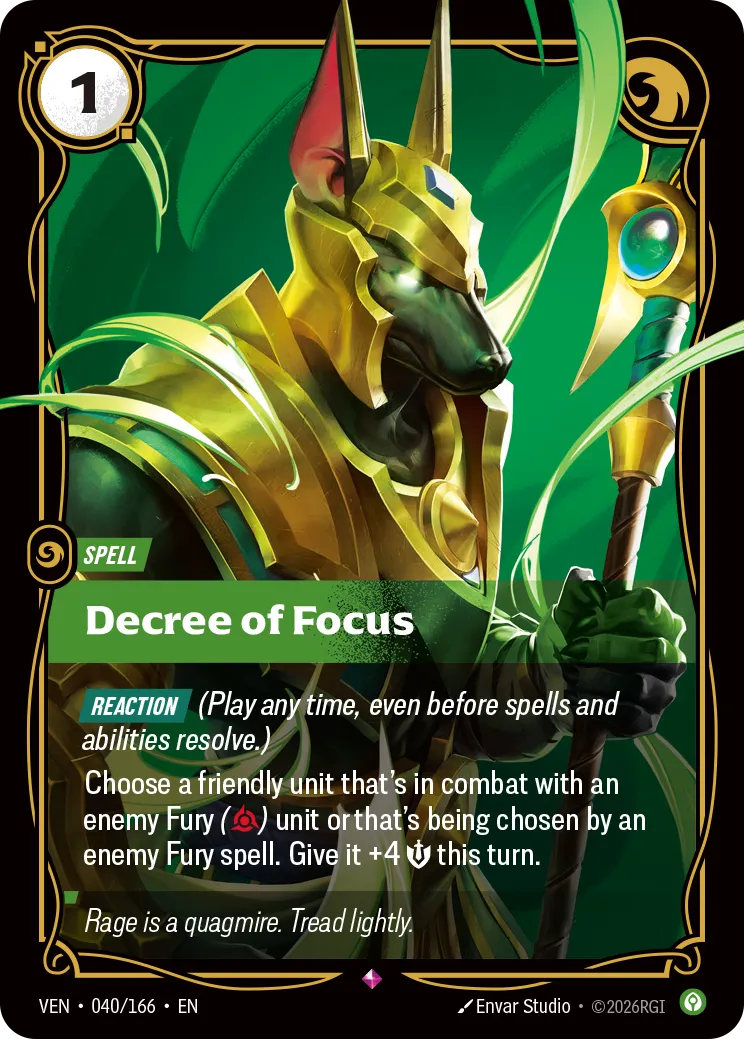 Decree of Focus - 040/166 (VEN) Rare