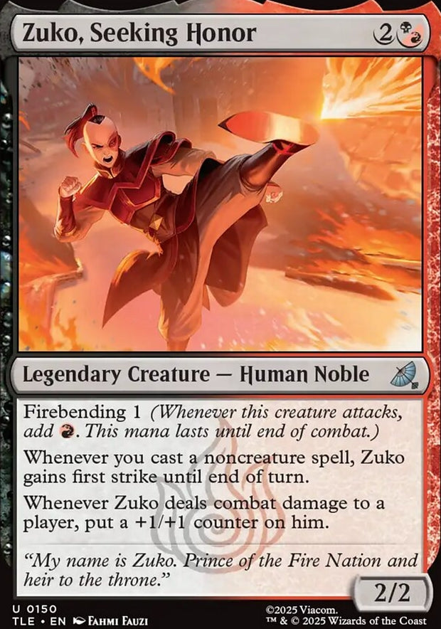 Zuko, Seeking Honor [ #0150 ] (TLE-U)