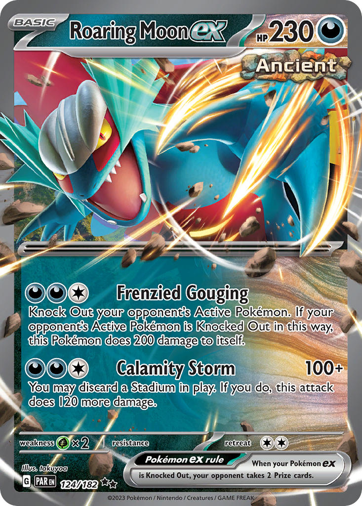 Roaring Moon ex - 124/182 (PAR) Double Rare - Near Mint Holofoil