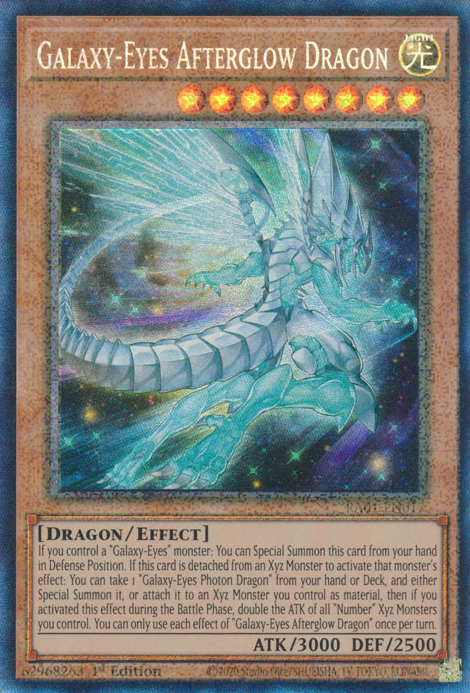 Galaxy-Eyes Afterglow Dragon (RA01-EN017) Prismatic Collector’s Rare - Near Mint 1st Edition