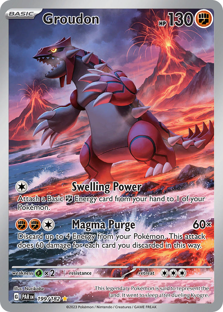 Groudon - 199/182 (PAR) Illustration Rare - Near Mint Holofoil