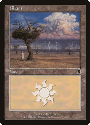 Plains [#333] (ODY-C-FOIL) Moderate Play