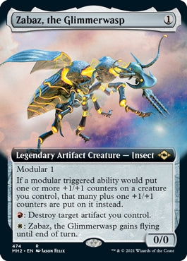 Zabaz, the Glimmerwasp [#474 Extended Art] (MH2-R)