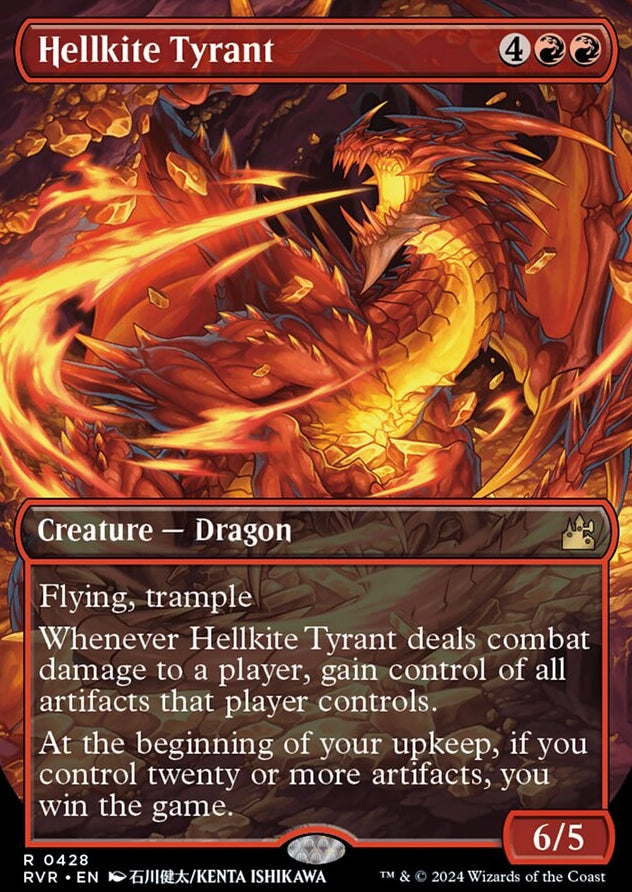 Hellkite Tyrant [#0428 Borderless Anime] (RVR-R)