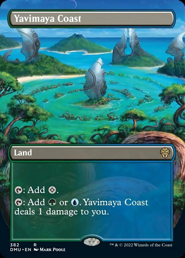 Yavimaya Coast [#382 Alternate-Art Borderless] (DMU-R)