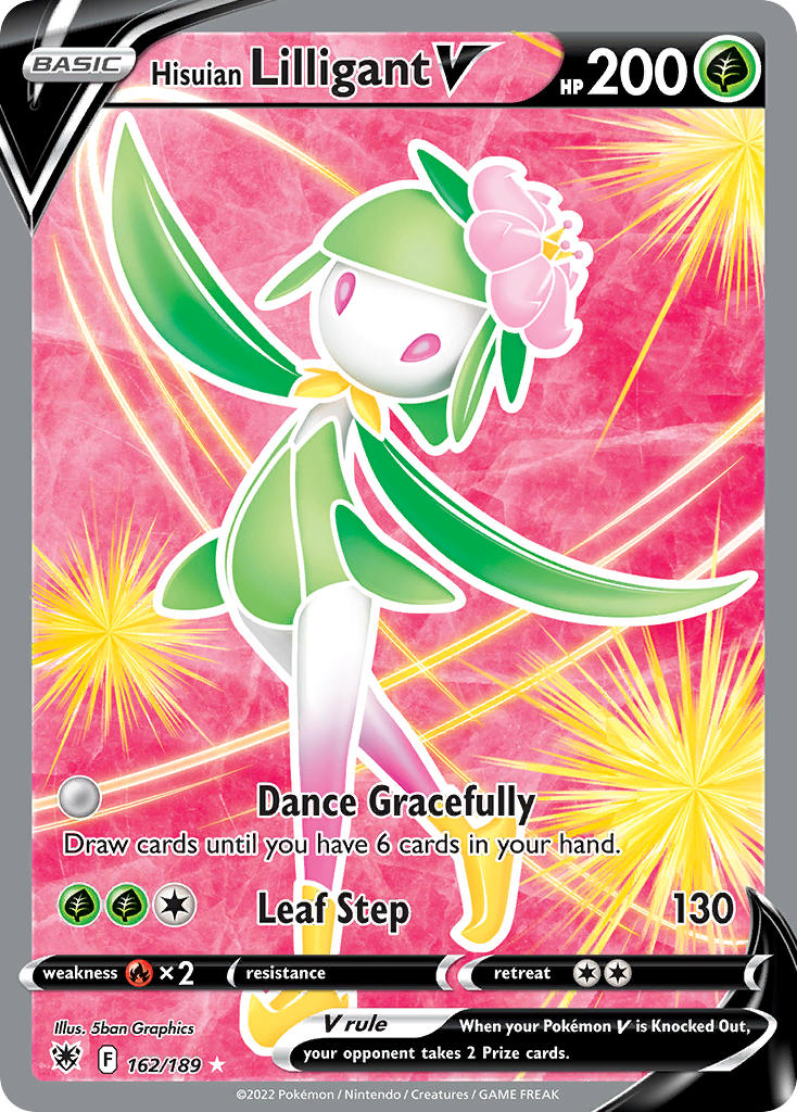 Hisuian Lilligant V (Full Art) - 162/189 (SWSH10) Ultra Rare - Near Mint Holofoil