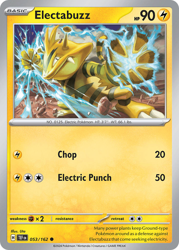 Electabuzz - 053/162 (TEF) Common - Near Mint