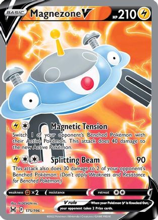 Magnezone V (Full Art) - 175/196 (SWSH11) Ultra Rare - Near Mint Holofoil