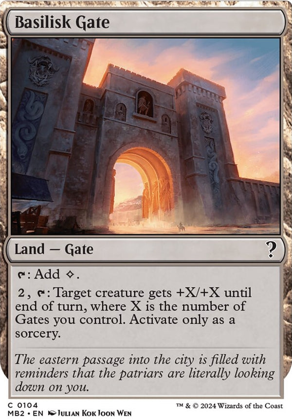 Basilisk Gate [#0104 White-Border] (MB2-C)