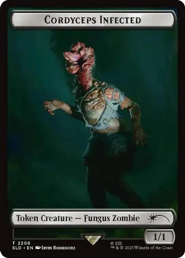 Cordyceps Infected Token [#2206] (SLD-T-FOIL)