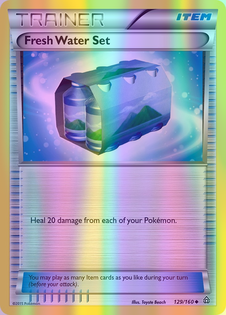 Fresh Water Set - 129/160 (PRC) Uncommon - Near Mint Reverse Holofoil
