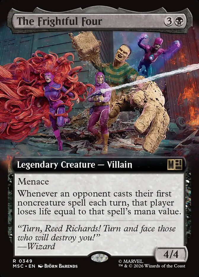 The Frightful Four [ #0349 Extended Art ] (MSC-R)