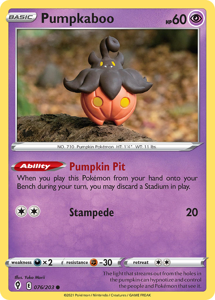 Pumpkaboo - 076/203 (SWSH07) Common - Near Mint