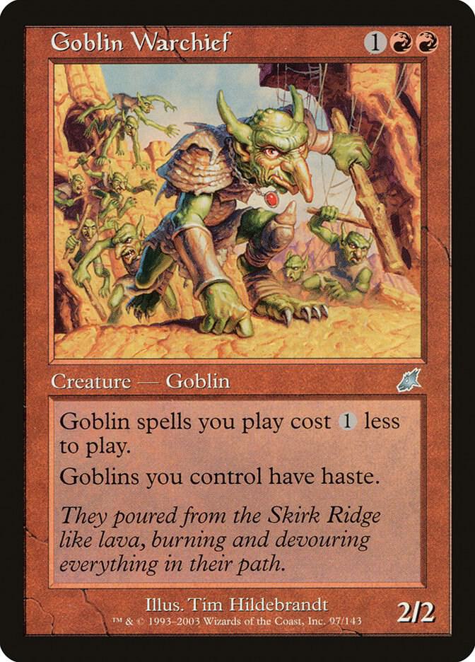Goblin Warchief (SCG-U) Moderate Play
