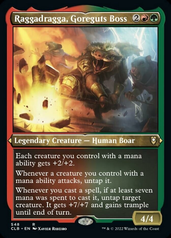 Raggadragga, Goreguts Boss [#548 Etched Foil] (CLB-R)