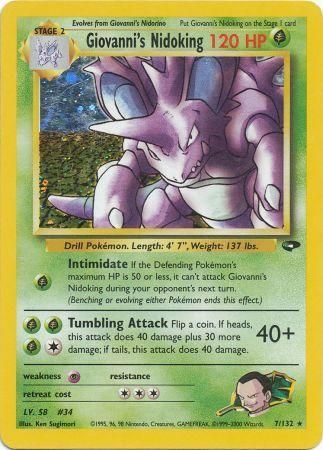 Giovanni's Nidoking (7/132) Unlimited Light Play