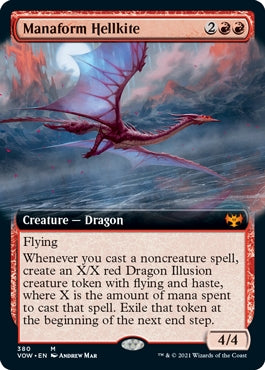 Manaform Hellkite [#380 Extended Art] (VOW-M)