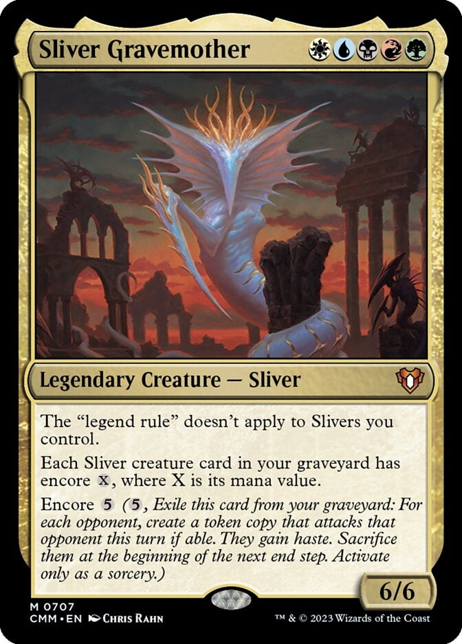 Sliver Gravemother [#0707 Commanders] (CMM-M-FOIL)