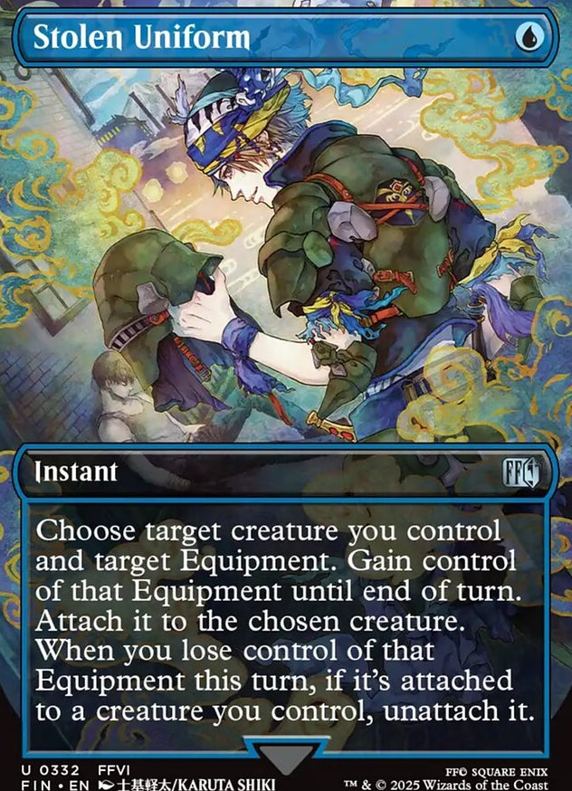 Stolen Uniform [ #0332 Borderless Alternate Art ] (FIN-U)