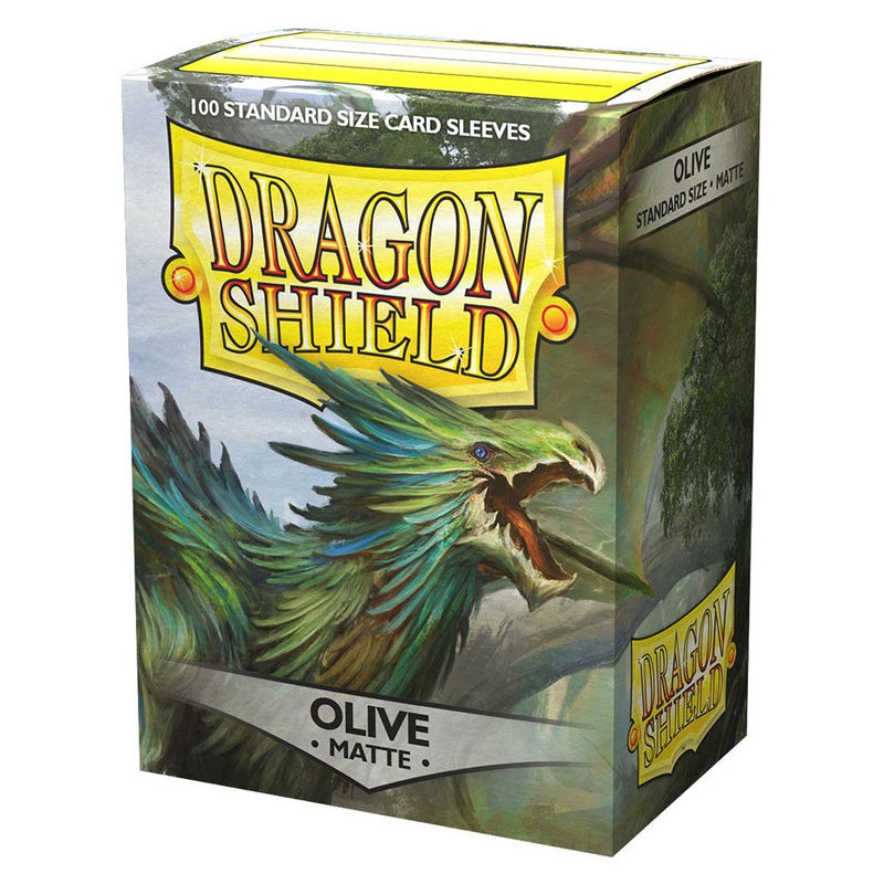 Dragon Shield: Standard - Matte: Olive 100 Count