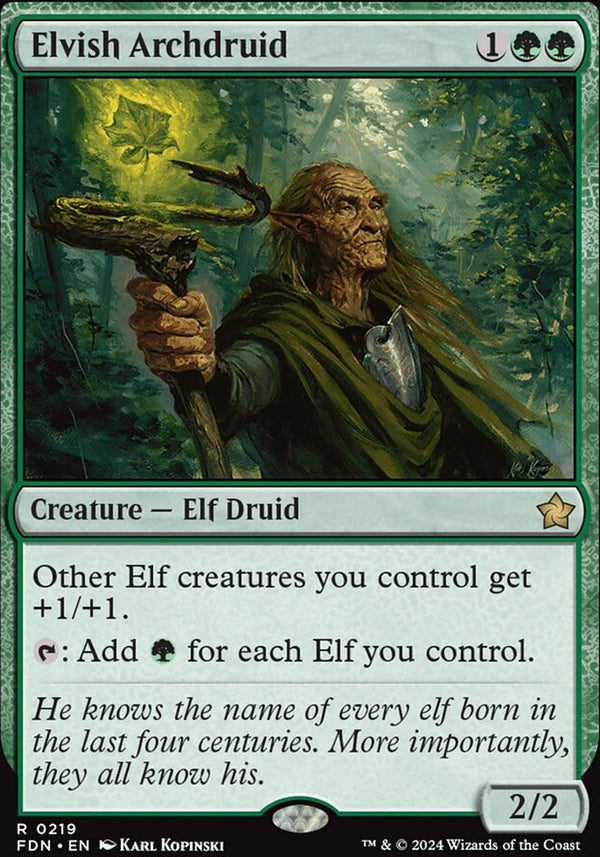 Elvish Archdruid [#0219] (FDN-R)