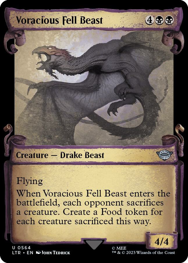 Voracious Fell Beast [#0564 Showcase Scrolls] (LTR-U-Foil)