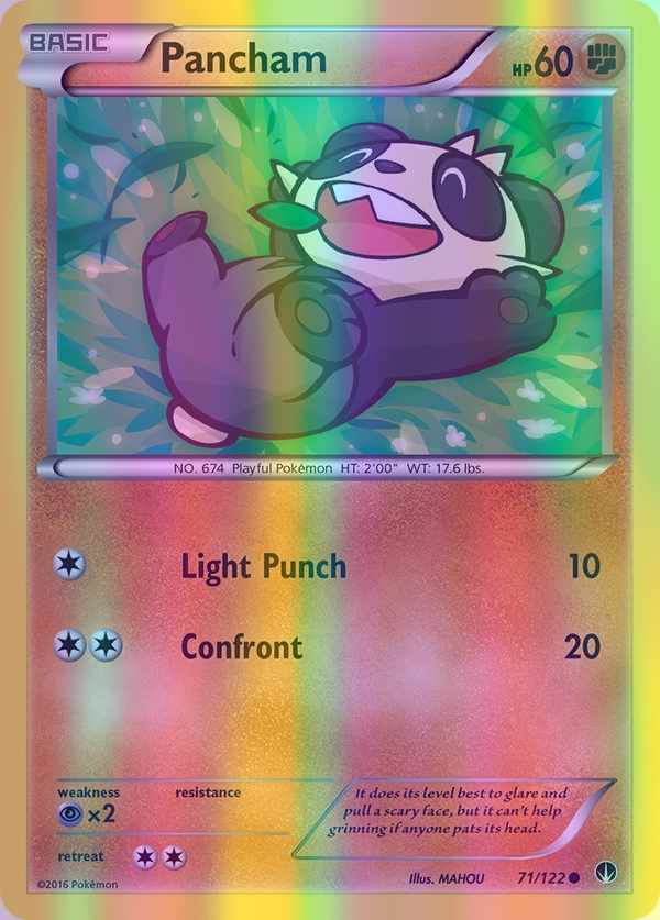 Pancham - 071/122 (BKP) Common - Near Mint Reverse Holofoil