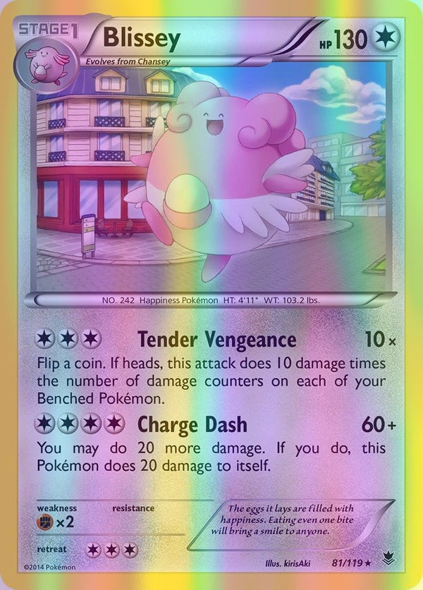 Blissey - 081/119 (PHF) Rare - Near Mint Reverse Holofoil