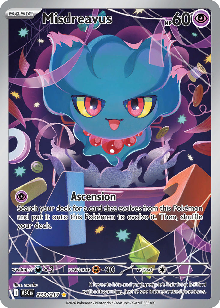 Misdreavus - 233/217 (ASC) Illustration Rare