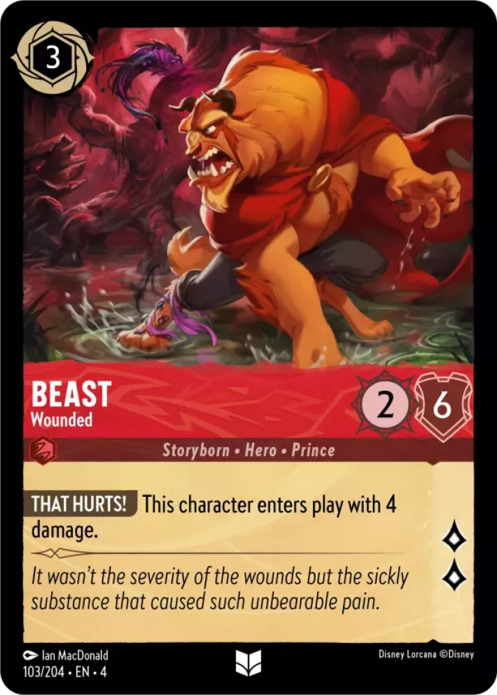 Beast - Wounded (Ursula's Return 103/204) Uncommon - Near Mint