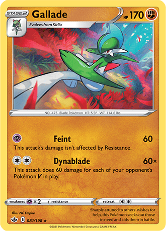 Gallade - 081/198 (SWSH06) Rare - Near Mint