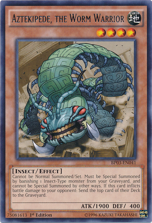 Aztekipede, the Worm Warrior (BP03-EN041) Rare - Near Mint 1st Edition