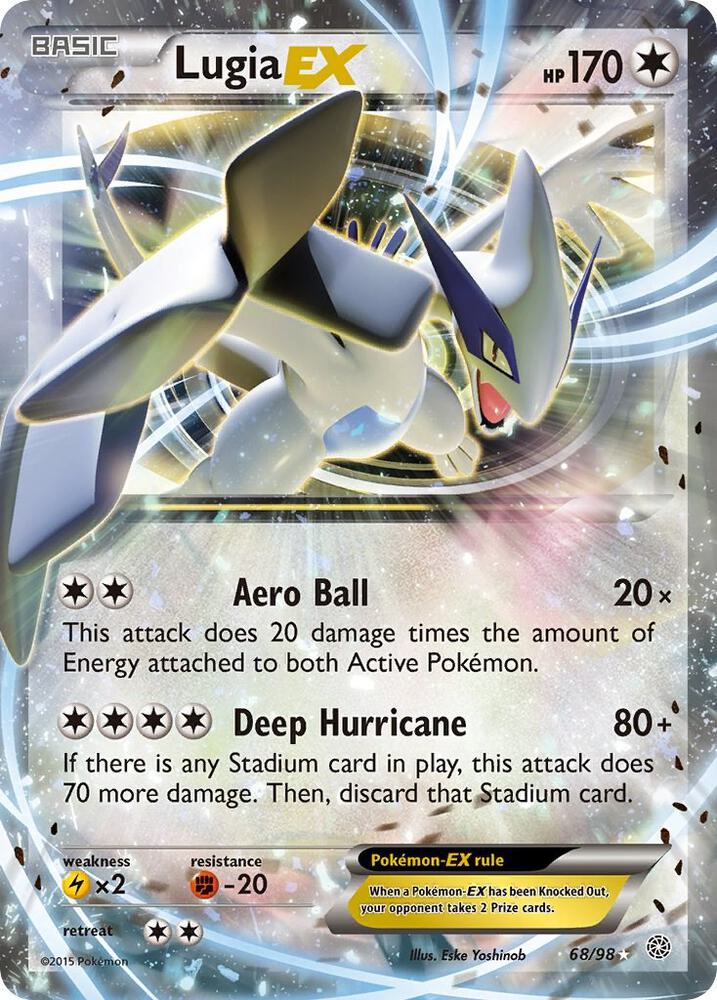 Lugia EX - 068/098 (AOR) Ultra Rare - Light Play Holofoil