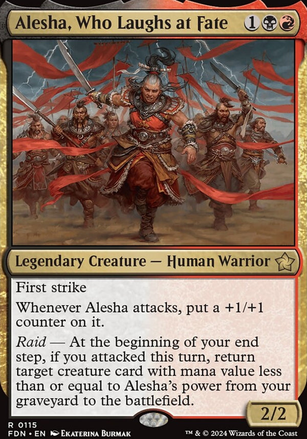 Alesha, Who Laughs at Fate [#0115] (FDN-R-FOIL)