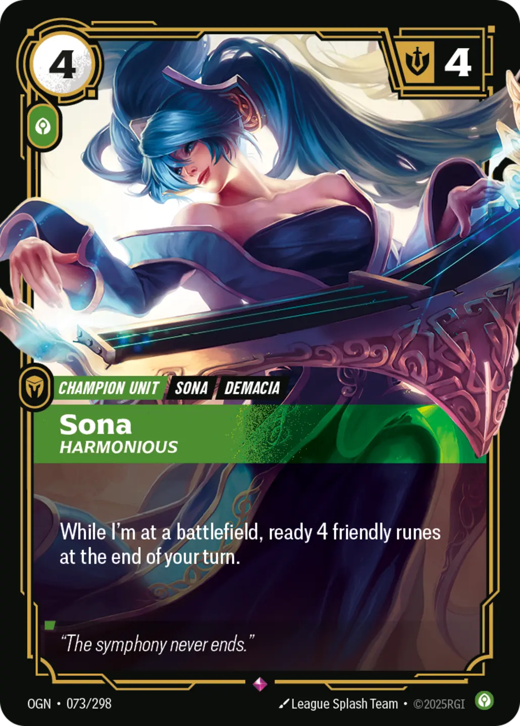 Sona - Harmonious - 073/298 (OGN) Rare