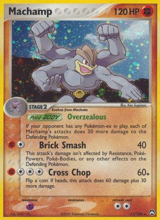 Machamp (11/108) Light Play