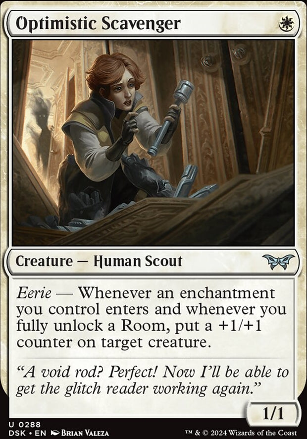 Optimistic Scavenger [#0288 Lurking Evil Art Variant] (DSK-U)