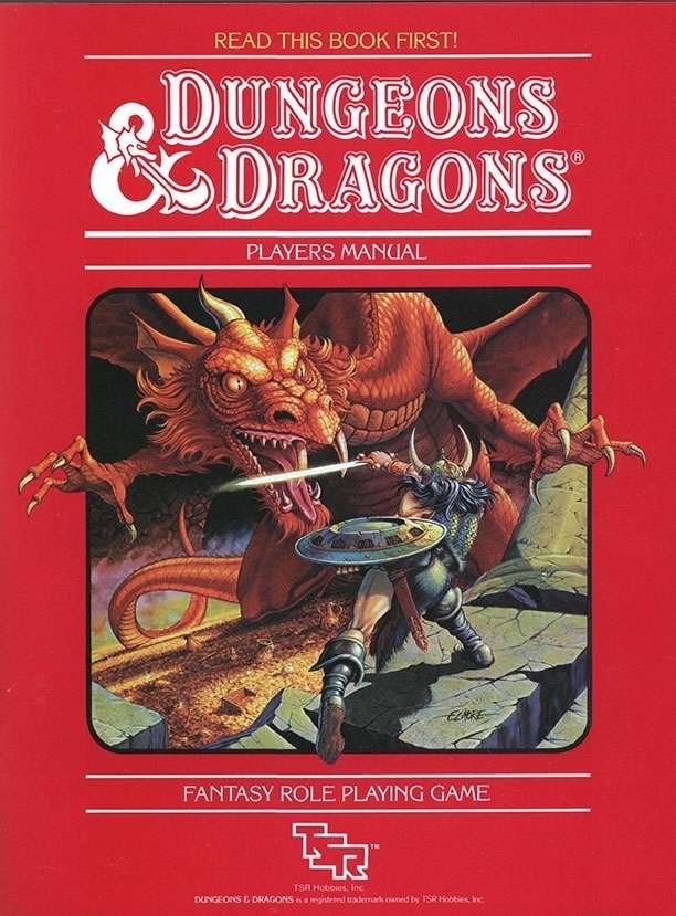D&D Basic Set - Player's Manual [Red Box Manual] (Poor Condition)