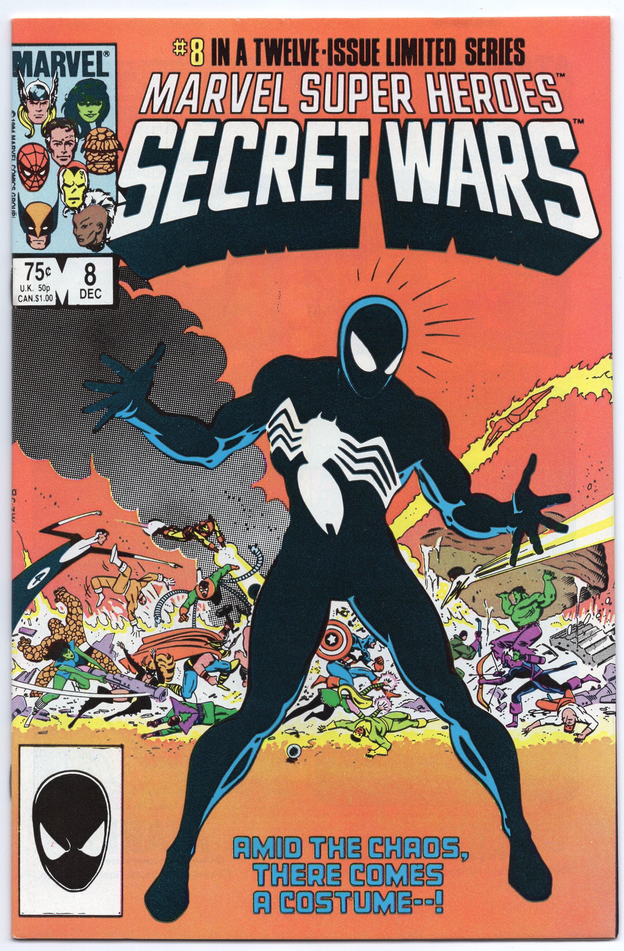 Marvel Super-Heroes: Secret Wars (1984 Series) #8 (9.4) Origin of the Black Symbiote Costume