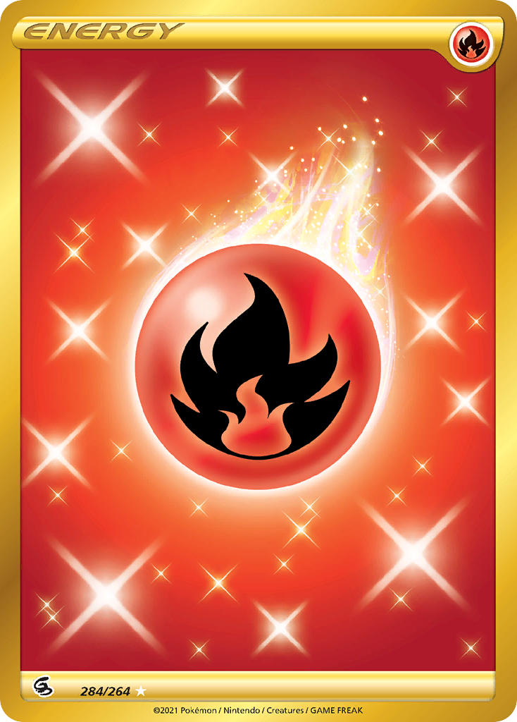 Fire Energy (Secret) - 284/264 (SWSH08) Secret Rare - Near Mint Holofoil