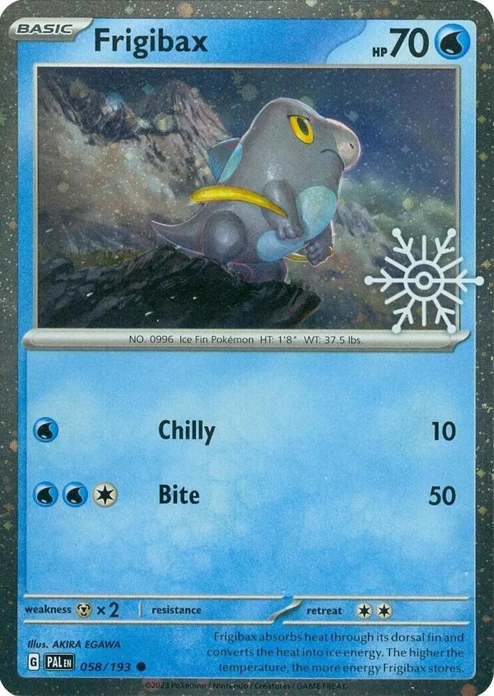 Frigibax - 058/193 (MCAP) Common - Near Mint Holofoil Holiday Calendar Exclusive