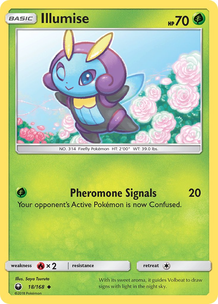 Illumise - 018/168 (CES) Uncommon - Near Mint