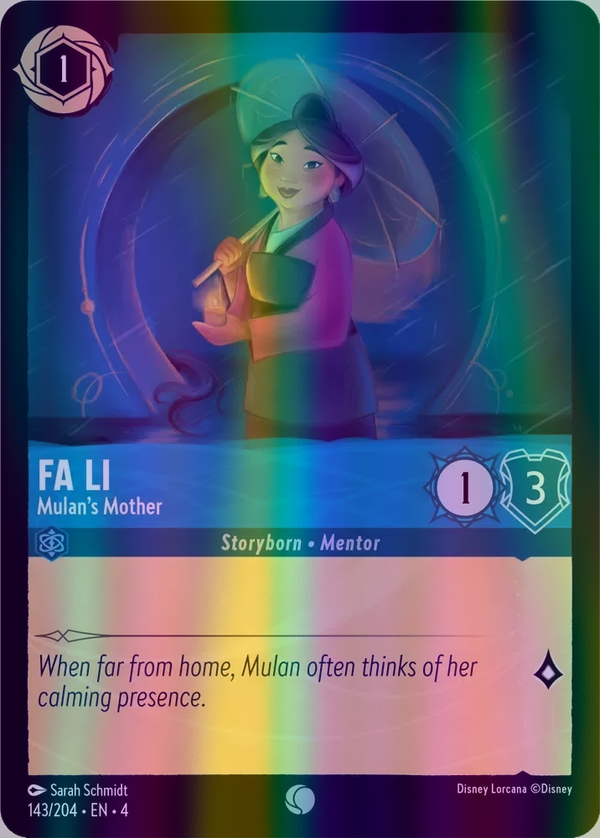 Fa Li - Mulan's Mother (Ursula's Return 143/204) Common - Near Mint Cold Foil