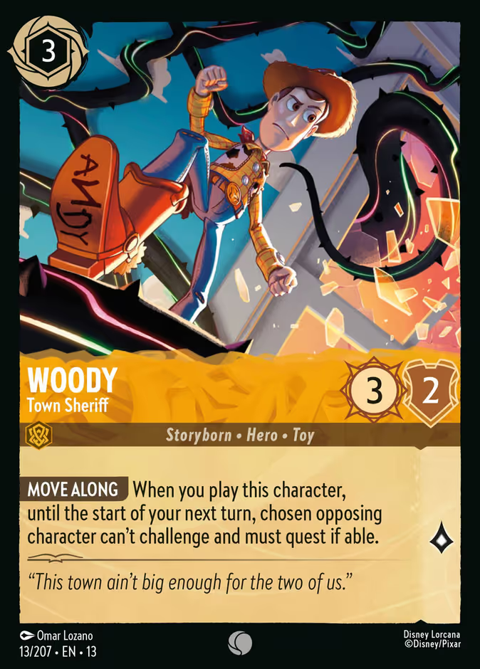 Woody - Town Sheriff (013/204 - Attack of the Vine!) Common