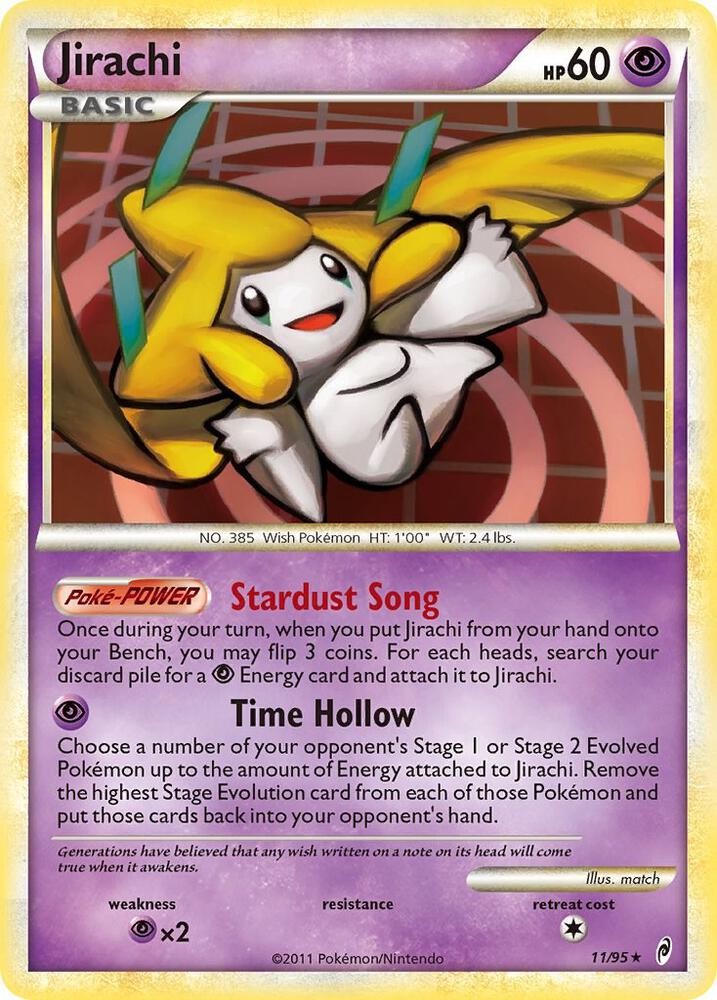 Jirachi - 11/95 (CL) Holo Rare - Light Played Holofoil