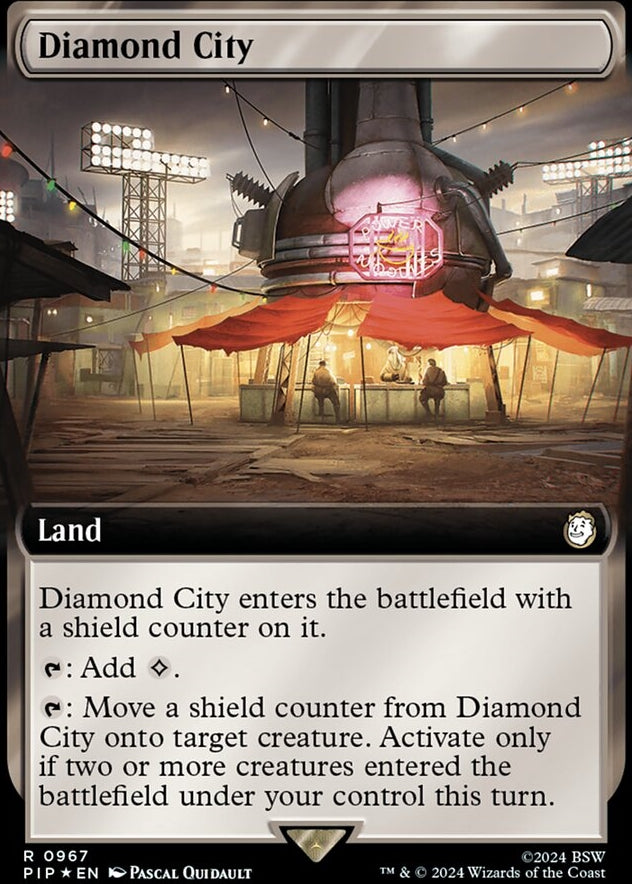 Diamond City [#0967 Extended Art Surge Foil] (PIP-R)